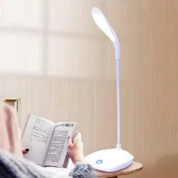 akr Powerful Rechargeable Emergency Table Lamp (White)_227 Study Lamp image 2