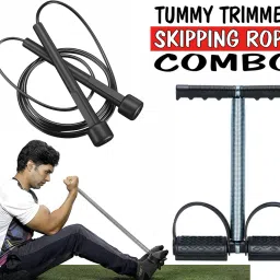 Single Tummy Trimmer Skipping Rope Combo pack for Fitness | For men & women Ab Exerciser-image-54