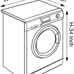 homestore-yep Front Loading Washing Machine Cover image 2