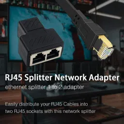 Sancy Ethernet RJ45 Splitter Adapter – LAN Network 1 to 2 Internet Splitter Lan Adapter image 3