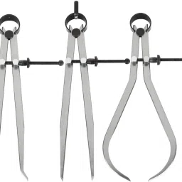 Spring Caliper Set 3 Pcs Inside, Outside & Divider 10" Inch Measuring Tool Bore Gauge-2