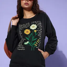 DILLINGER Women Graphic Printed Oversized Sweatshirt-image-83