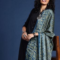 Taavi Ethnic Motifs Printed Block Print Dupatta-40
