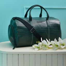 Police Men Croco Classy PT Dark Green Duffle Bag-41