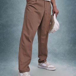 The Roadster Life Co. Men Mid-Rise Pure Cotton Relaxed Fit Trousers-image-28
