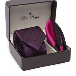 Louis Philippe Men Patterned Accessory Gift Set-24