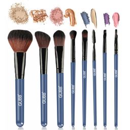 GUBB Set of 8 Makeup Brushes - Black-11
