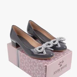Justin Whyte Women Embellished Block Heel Pumps-32