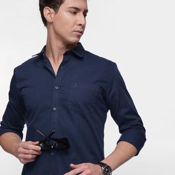 French Connection Premium Pure Cotton Slim Fit Casual Shirt-image-3