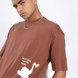 glitchez City Vibe Graphic Printed Relaxed Fit T-shirt-image-46
