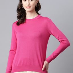Marks & Spencer Solid Merino Wool Pullover-picture-38