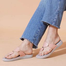 PLANET WALK Women Open Toe T-Strap Flats-45