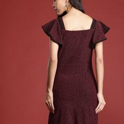 ADDYVERO Flutter Sleeve A-Line Dress image 4
