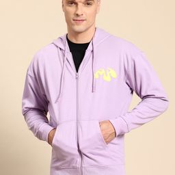 Mast & Harbour Printed Hooded Front-Open Sweatshirt-image-12