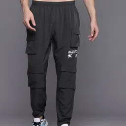 HRX by Hrithik Roshan Men Regular Fit Lifestyle Cargo Style Joggers-image-48