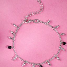 GIVA 925 Sterling Silver Sparkling Dua Kids Single Anklet-image-72