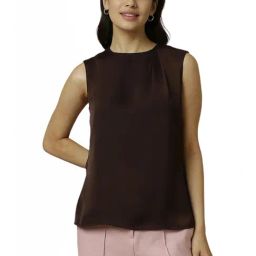 Allen Solly Brown Plain Top-picture-26