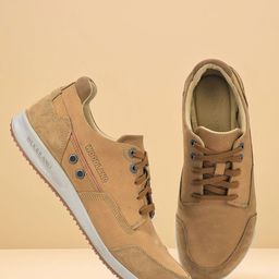 Woodland Men Lace-Up Nubuck Sneakers-picture-12