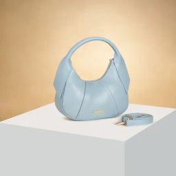 Forever Glam by Pantaloons Light Blue Solid Medium Handbag-image-92