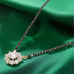 crash.club By CKC Gold-Tone Black Bead & Floral Pendant Necklace-image-46