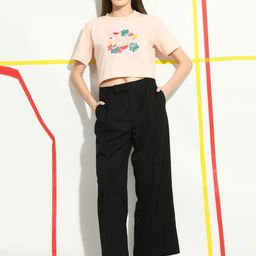 PRETTY LOVING THING Women Graphic Printed Pure Cotton Crop Top-image-91