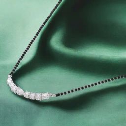 crash.club By CKC Elegant Sterling Silver Mangalsutra with Sparkling Stones-image-16