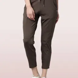 Enamor Olive Relaxed Fit Pants-image-48