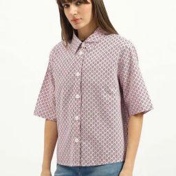 United Colors Of Benetton Pink Pure Cotton Regular Fit Printed Shirt-picture-47