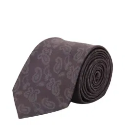 Tossido Brown Printed Necktie-image-30