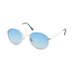 Micelo Martin Blue Polarized Round Unisex Sunglasses-image-31