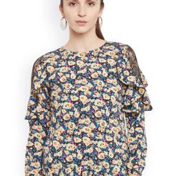 Belle Fille Multicolor Floral Print Top-image-90