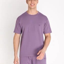 Chkokko Purple Crew T-Shirt-picture-3
