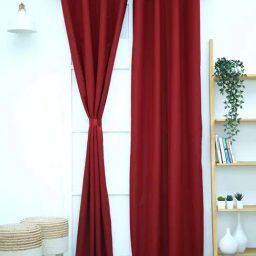 Ariana Richard Maroon Polyester 5 ft. Window Curtain - Single Piece-image-85