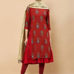 Soch Beige Woven Pattern Dupatta-image-19
