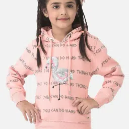 Crimsoune Club Kids Pink Embellished Full Sleeves Sweatshirt-image-69