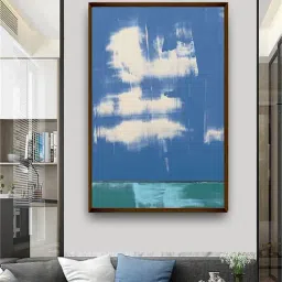 The Art House Abstract Multicolor Canvas Painting-48