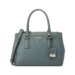 Guess Green Tea Printed Grimball Small Satchel Bag-15