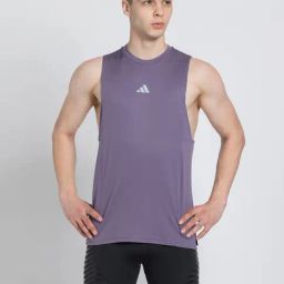 adidas Purple Slim Fit Designed 4 Training Tank T-Shirt-image-20