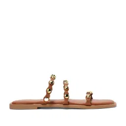Forever Glam by Pantaloons Women's Tan Casual Sandals-picture-1
