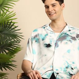 Mast & Harbour Opaque Dyed Relaxed Fit Casual Shirt-image-67
