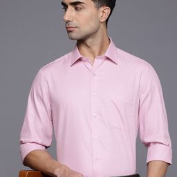 Louis Philippe Slim Fit Textured Pure Cotton Formal Shirt-picture-37