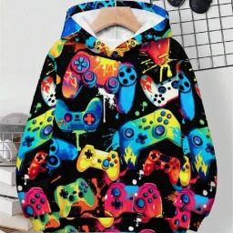 Bolly Lounge Boys Multi Cotton Regular Fit Printed Sweatshirt-picture-40
