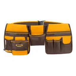 Ingco Waist Tool Bag Belt with 10 Pockets Belt Size 92 – 127 cm and 10 Kg Load Capacity, HTBP020328-44