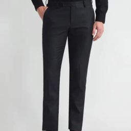 Arrow Blue Straight Fit Trousers-picture-42