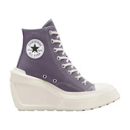 Converse Women's Chuck 70 De Luxe Wedge Platform X High Top Grey Sneakers-picture-38