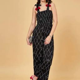 YU by Pantaloons Black Printed Jumpsuit-image-23