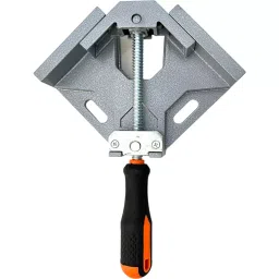 FLAMINGO ENTERPRISE Right Angle Clamp 90° Aluminum Alloy Silver 65 mm Throat Depth-image-3