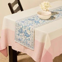Fabindia Wabi Sabi Tl Blue Cotton Printed Runner (Large)-picture-24