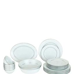 Tahoe 21pcs Dinner Set Porcelain Platinum-image-24