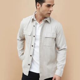 Code By Lifestyle Grey Regular Fit Jacket-picture-28